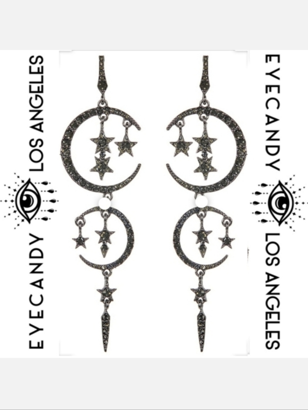 ⚘️Eye Candy Moon & Stars Earrings